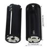 Taschenlampen-Lampen-Adaptergehäuse-Konverter, 2 Stück Batteriehalter, schwarz, zylindrisch, AAA-Kunststoff, Batteriehalter, Adaptergehäuse