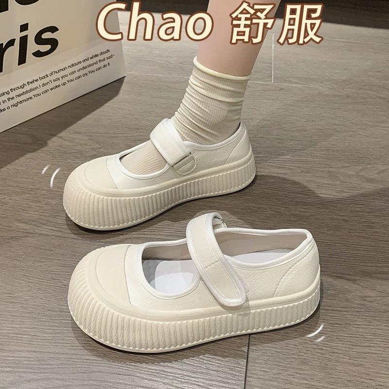 Children's little white shoes autumn 2025 new Mary Jane small leather shoes platform big head shoes girls school shoes