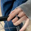 Korean-Japanese Style Heart Open Ring: Retro, Fashionable, Hip Hop-Inspired for Women