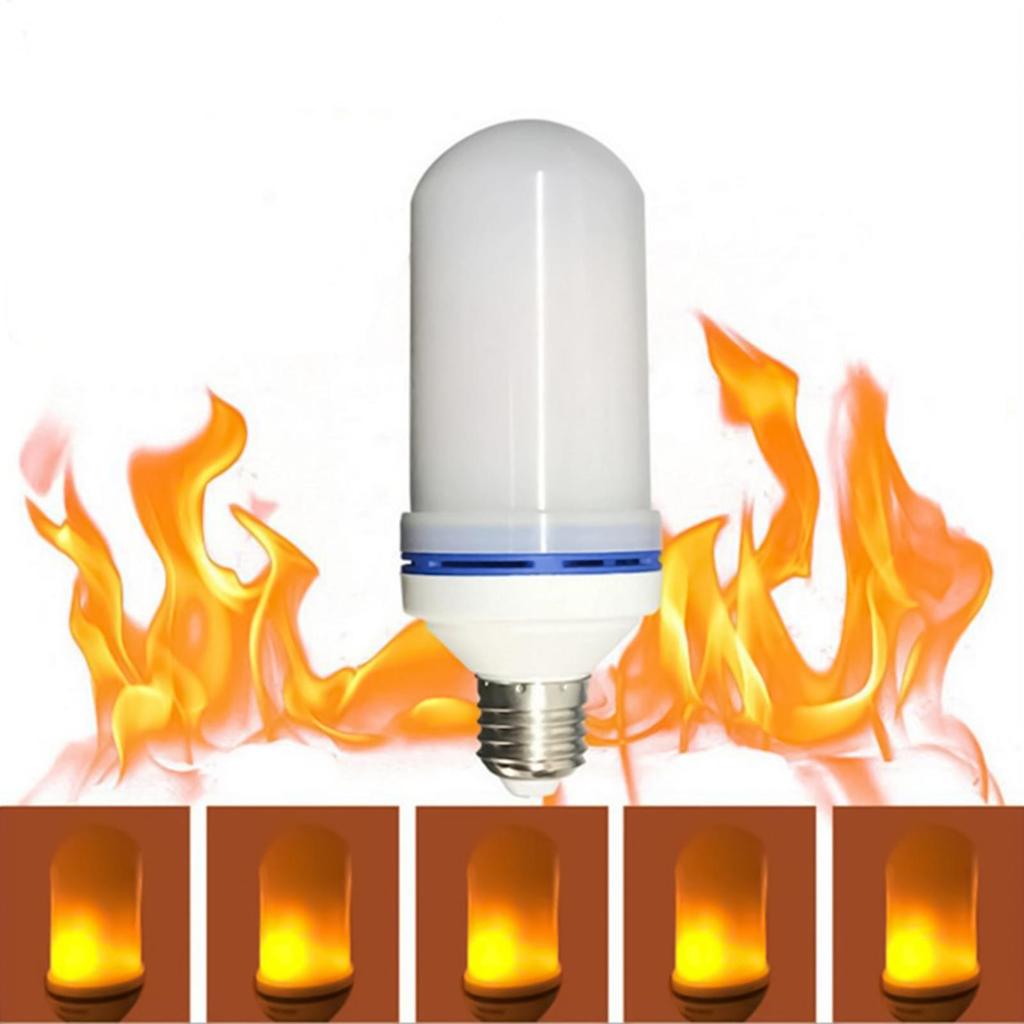 E27 LED Flame Light Bulb Yellow Flame Light Decorative Lamp For Outdoor Home Restaurant Wedding Living Room Porch Patio festival