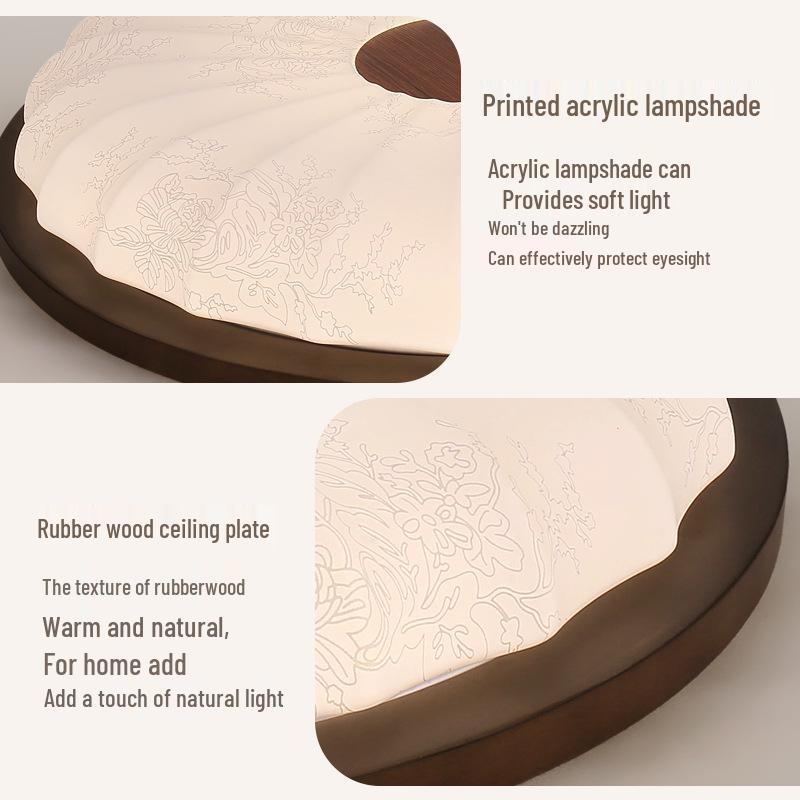 Mid-Century Chinese Aesthetic Ceiling Light for Hallway, Foyer, Corridor, Balcony & Bedroom