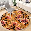 1PC Floral Pattern Chair Carpet for Office Non-Slip, Lightweight, Machine Washable Rug for Office, Sleeping, Room - Holiday Decoryy251009087