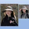 Unisex Wide Brim Bucket Hats Quick-Drying Sunscreen Fishing Hat Lightweight Neck Protection Hiking Hat Summer
