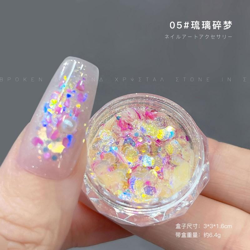 Nail Art Glitter Mix Irregular Shiny Sequins DIY Manicure Decoration