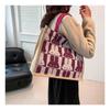 Women's Bag Simple Pure Linen Fashion Portable Magnetic Buckle Single Shoulder Bag Rabbit Bag
