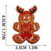 Christmas Embroidery Cloth Sticker Snowflake Elk Patch Sticker Decorative Apple Socks Embroidery Sticker Christmas Bell Heat Transfer