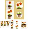 Knitted Sunflower Pot Plant Creative Décor For Your Home