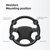 Volvo Coprivolante Antiscivolo per Auto Manopola Girevole Maniglia Booster Per C60 XC40 V70 XC90 V40 SC60 190h XC S60 V60 C30 V50 NX8