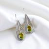 Peridot Gemstone 925 Sterling Silver Jewelry Handmade Drop/Dangle Earrings 2.00" EE-72-6