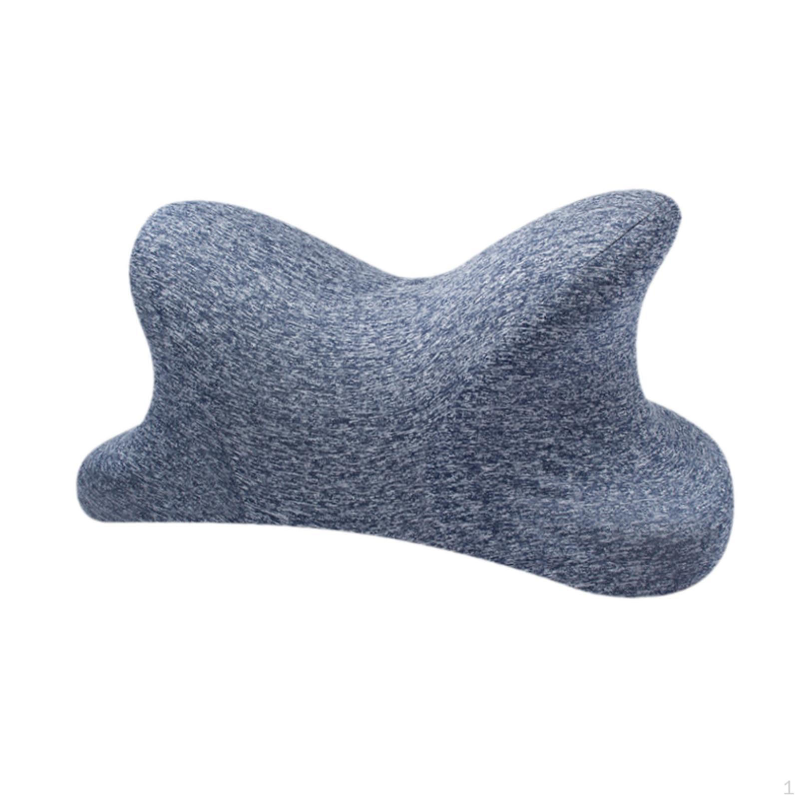 

Подушка для сна на рабочем столе с эффектом памяти, поясничный чехол, моющийся для дома, путешествий, занятий в классе синий