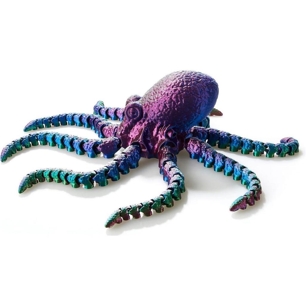 1PC 3D Printed Octopus Animal Toys, Octopus Dash Toys 3D Printed Gifts DIY Creative Decorations Joint Toys Home Decoration Christmas Birthday Gifts
