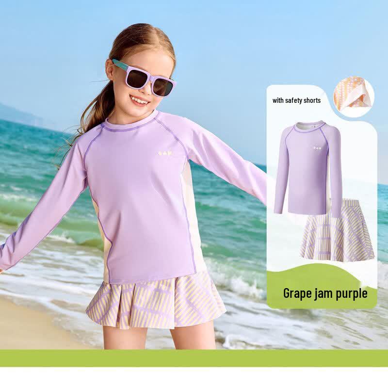 Lemon Baby Kids Quick-Dry Sun-Protective Split Swimsuit