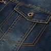 Spring and Autumn Jacket Men's Denim Jacket Loose Large Size Simple Casual Tooling Jacket Shirt Pure Cotton Breathable