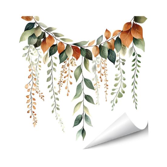 Flower Wall Stickers Peel And Stick Self-Adhesive Floral Decal for Walls Cabinets Refrigerators Bedroom Bathroom Kitchen Decor