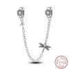 Vendi Charms a Catena con Animali, Piante, Viaggio, Design di Moda, Perline in Argento 925, 3mm, Fai da Te, Creazione di Gioielli Fini