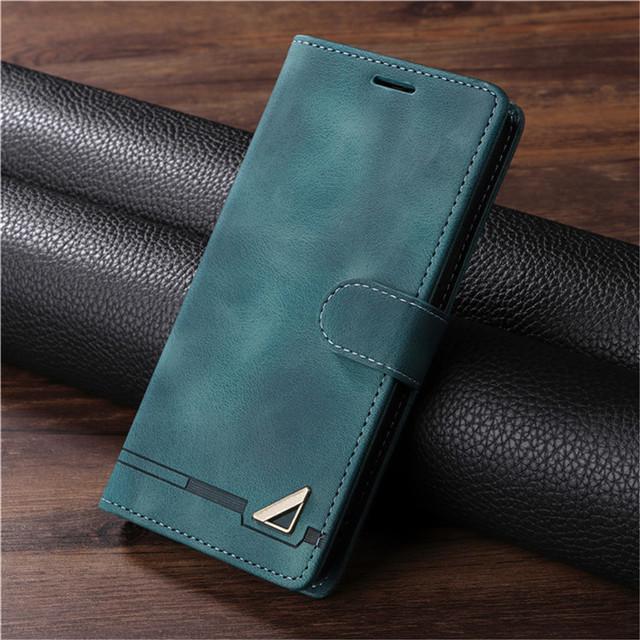 Funda de cuero con tapa para teléfono Samsung Galaxy S8 S9 Plus S10e S20 S21 Fe S22 S23 Ultra Note 8 9 10 20 Ultra Funda con soporte tipo billetera