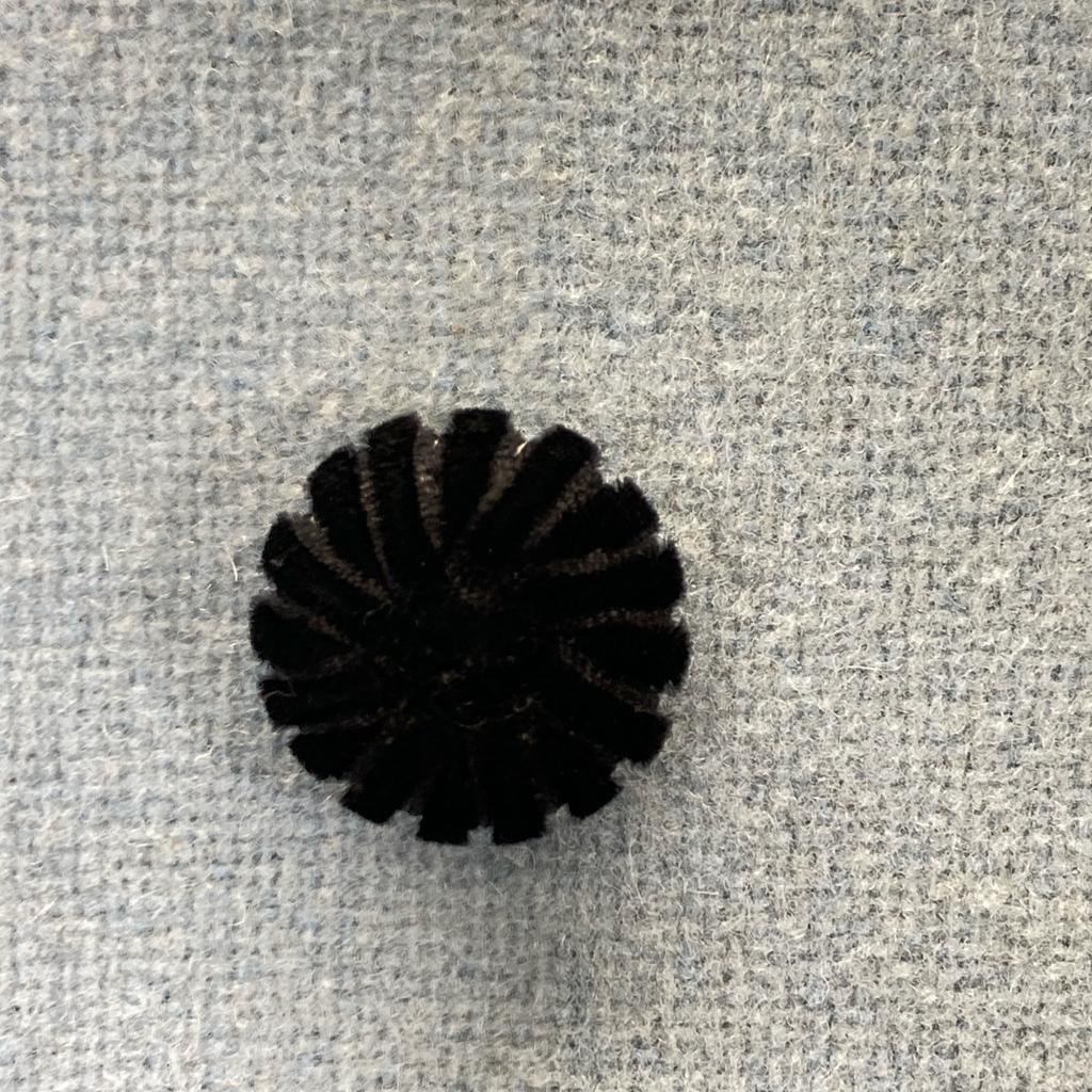 MAISON KITSUNE KWO-0452-B Wool coat 34 Blue x blackUsed