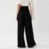 Women's High Waist Wide Leg Palazzo Pants Elegant Pleated Trousers for Office, Casual, and Formal Occasions