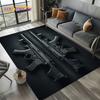 2025 New Cool Guns Pistol Ammunition Bullet Cartridge AK M4 Rug Carpet for Living Room Bedroom Decor,Non-slip for Sofa Doormat