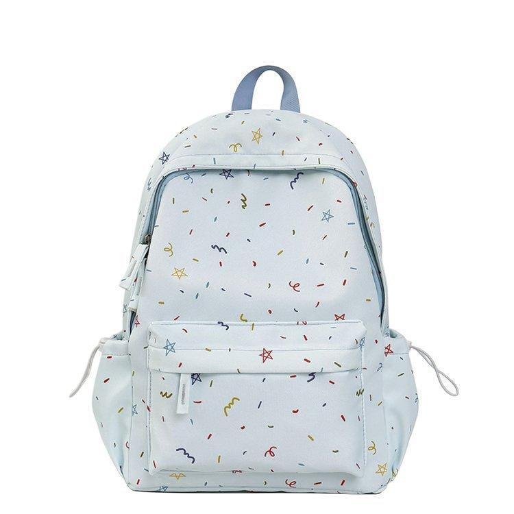 Schoolbag new small fresh schoolbag girl star pattern fresh girl backpack going out travel backpack