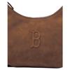 MLB Basic Boston Red Sox Hobo Logo Shoulder Bag Women Shoulder Bag Brown 3ABQSD16N-43BRS