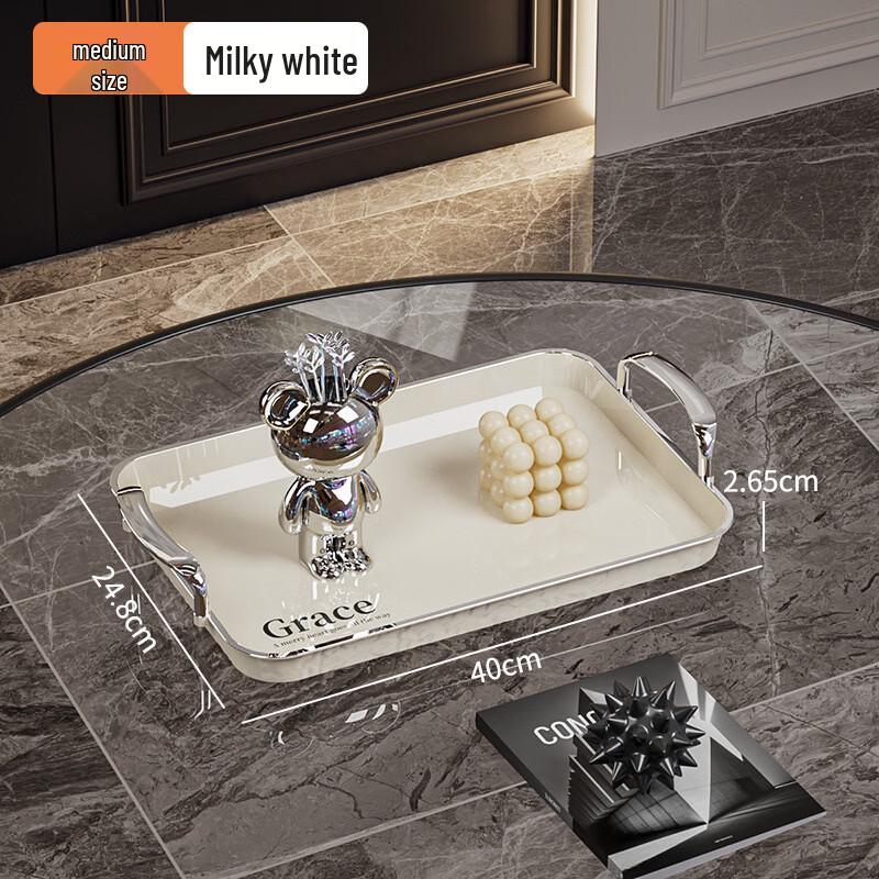 Yicang Elegant Water Ripple Dessert Serving Trays (Set of 2)