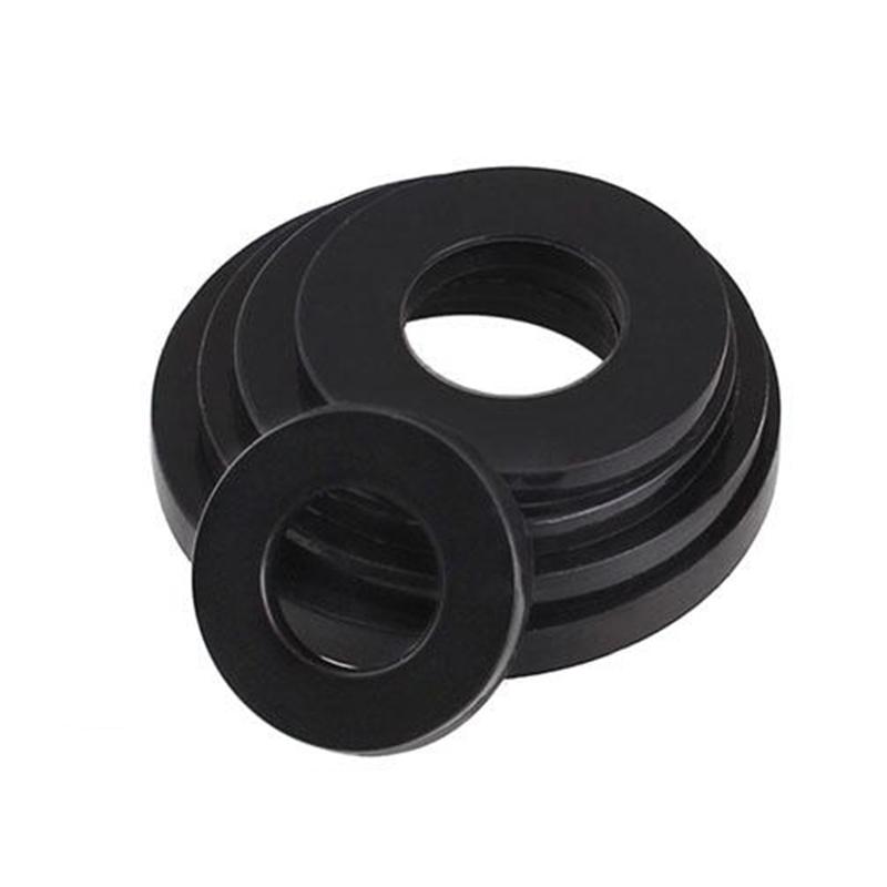 White/ Black Plastic Nylon Flat Washer Plane Spacer Insulation Gasket Ring For Screw 0.5~3mm M2- M24