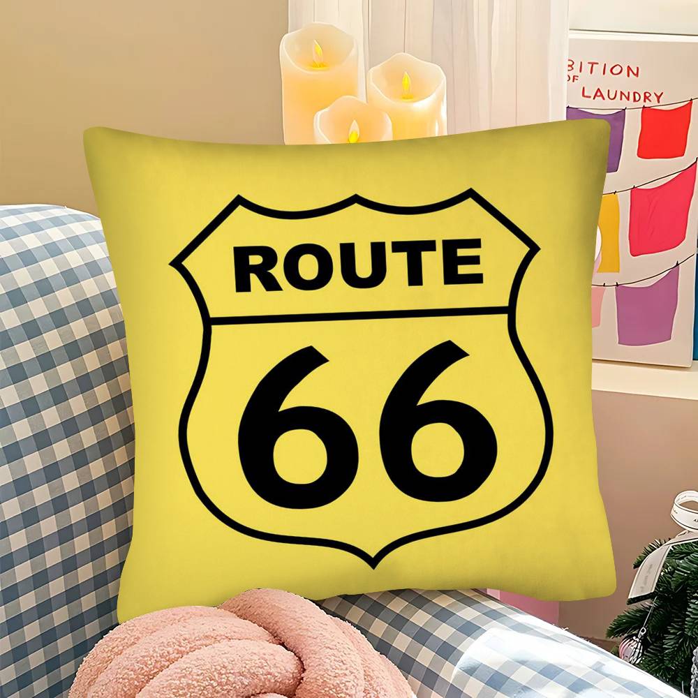 pc Fashion US RRoute Cool Anime Pillow Case Fashion Square Pillowcase Bedroom Sofa Room Ins Decoration Leisure