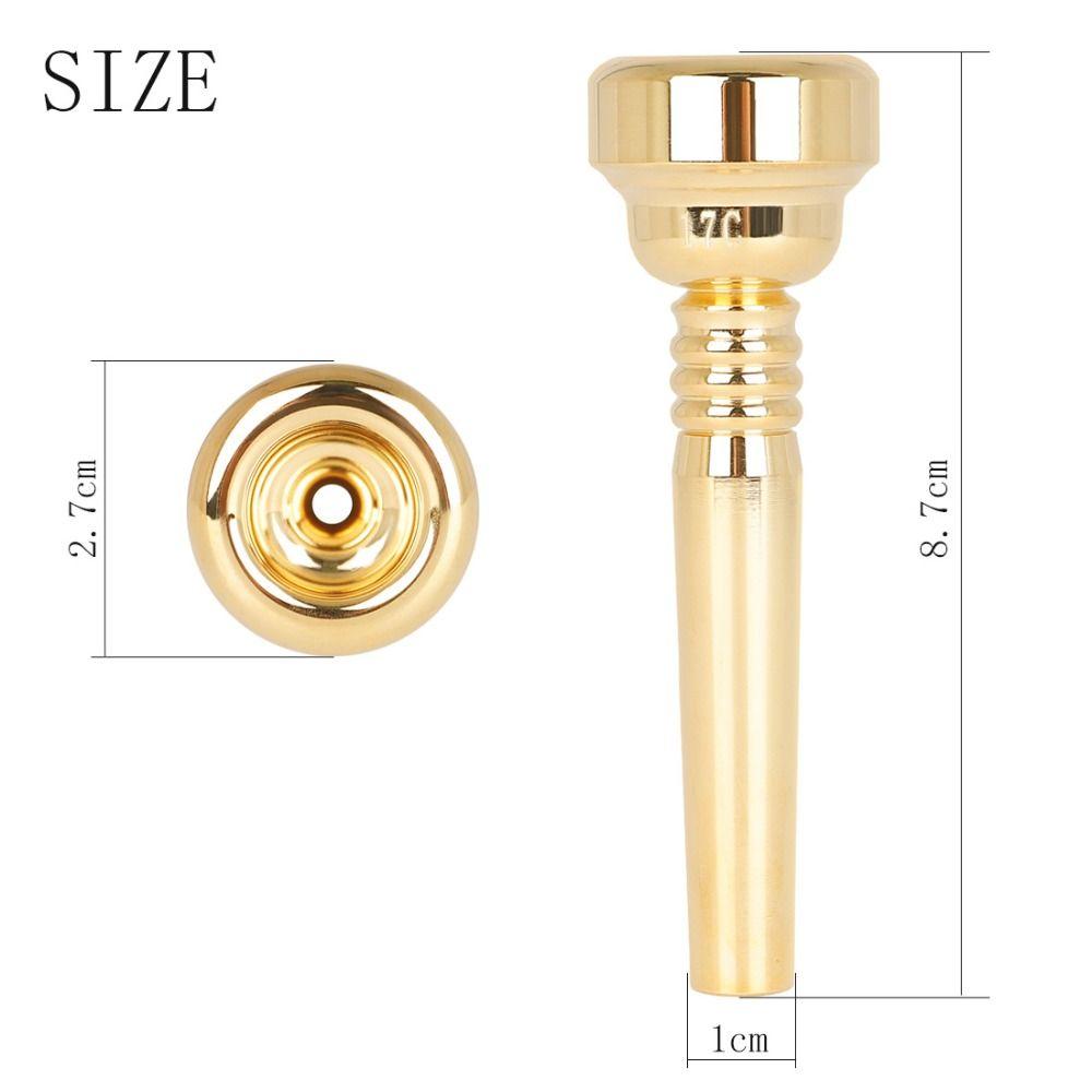 Gold-plated 17C Trumpet Mouthpiece Professional Instrument Trumpet Mouth  Musical Parts