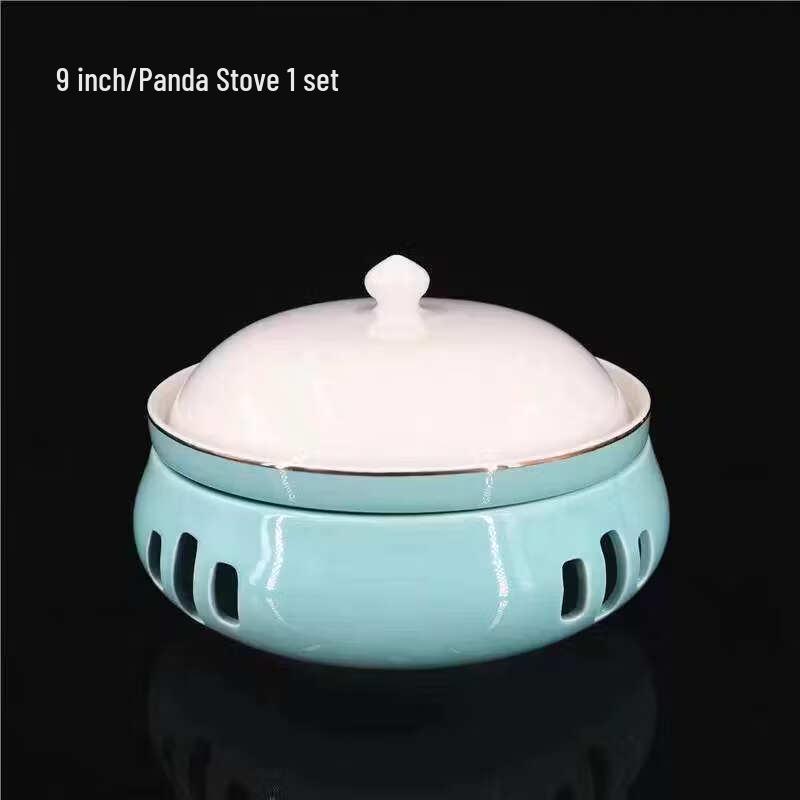 Commercial Ceramic Warming Serving Plate with Lid