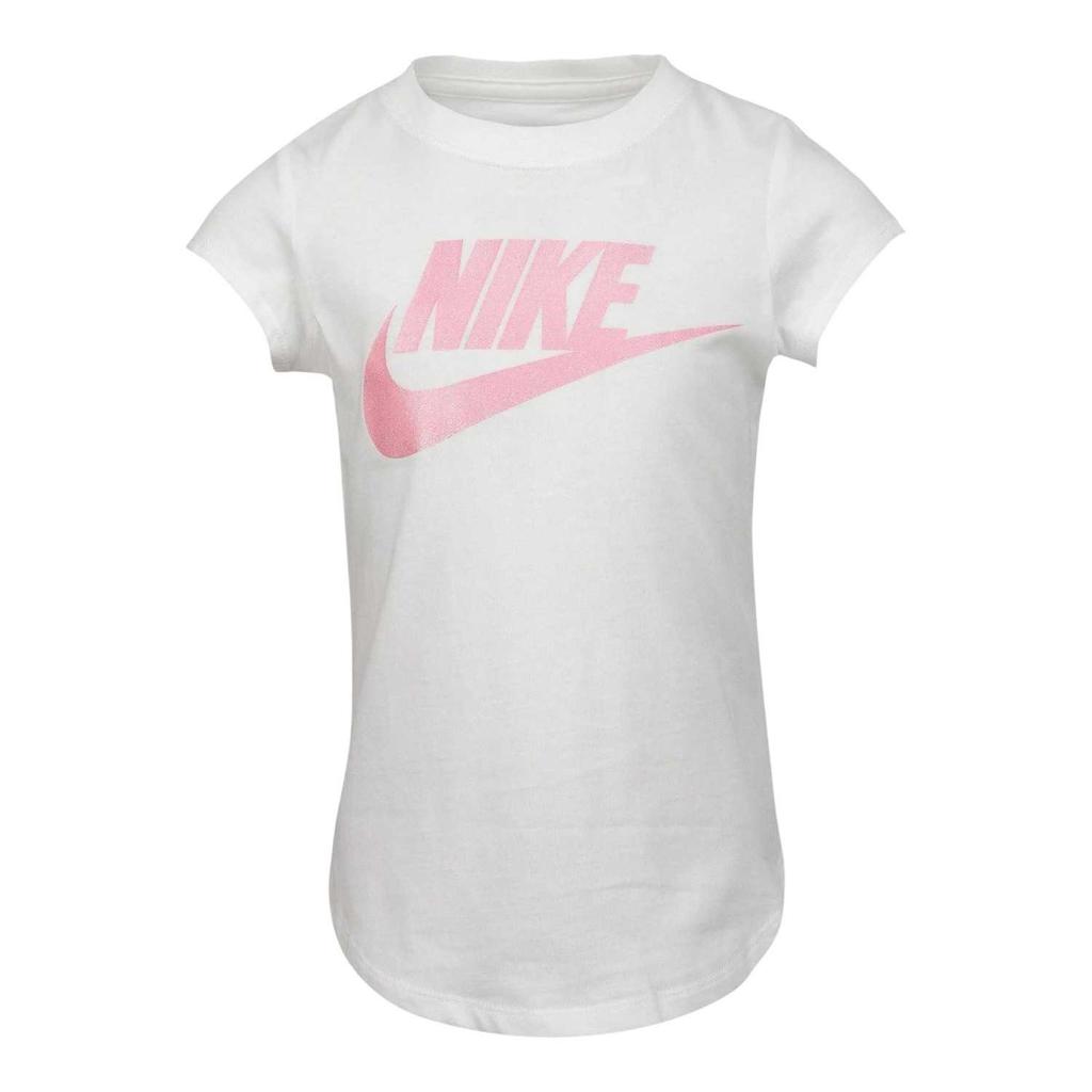 Nike Girls Shimmer Logo Short-Sleeved T-Shirt