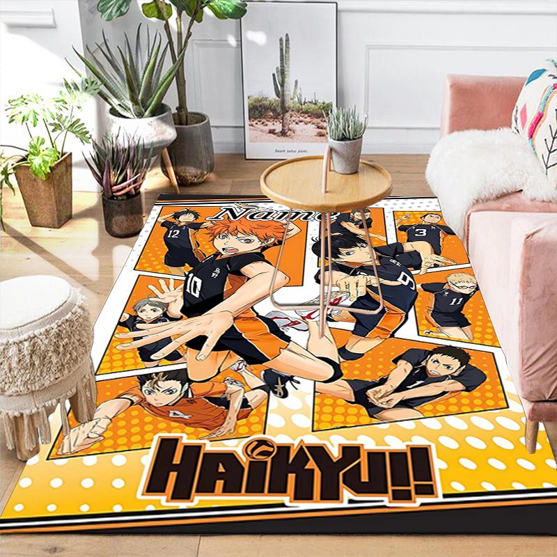 Custom 1Pc Haikyuu Name Artwork Rug Office Carpet Indoor Outdoor Entrance Doormat Nonslip Soft And Comfortable Living Room D2915102