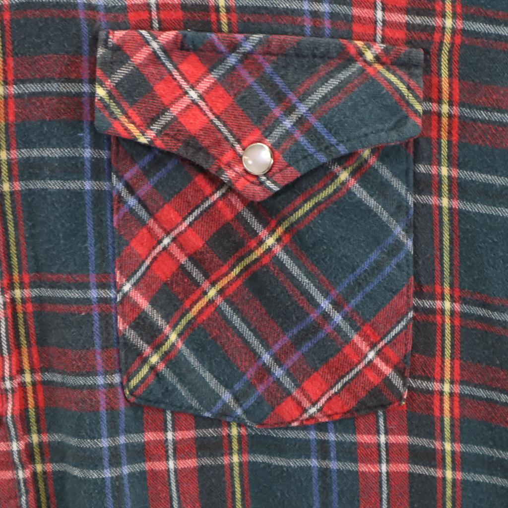 ELY CATTLEMAN 80s Vintage Check Pattern Long Sleeve Western Shirt 17-35 Men's Used
