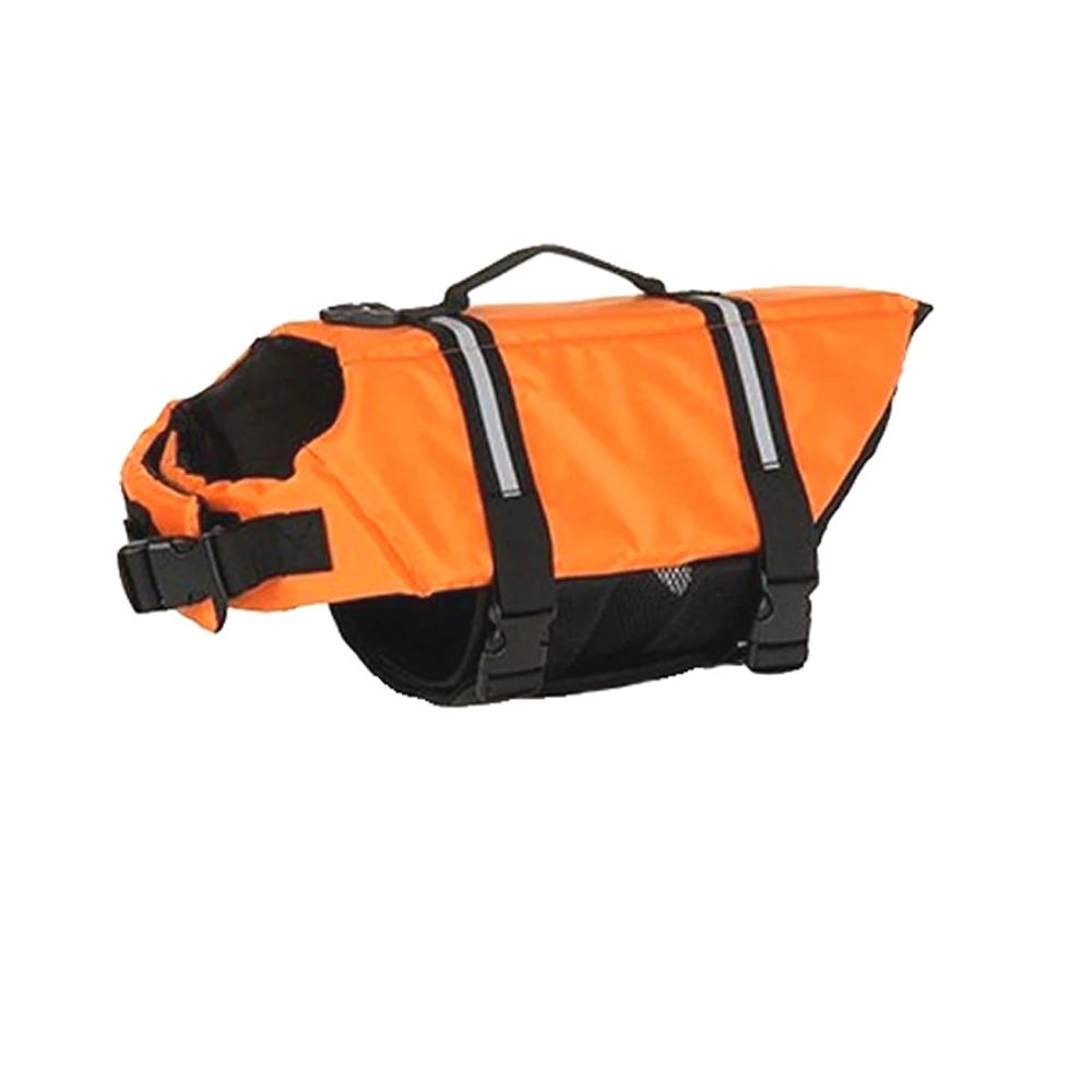 Dog Life Jacket Ripstop Reflective Pet Cats Swimming Vest with Buoyancy Durable Rescue Handle for Cat Small Medium Large Dogs