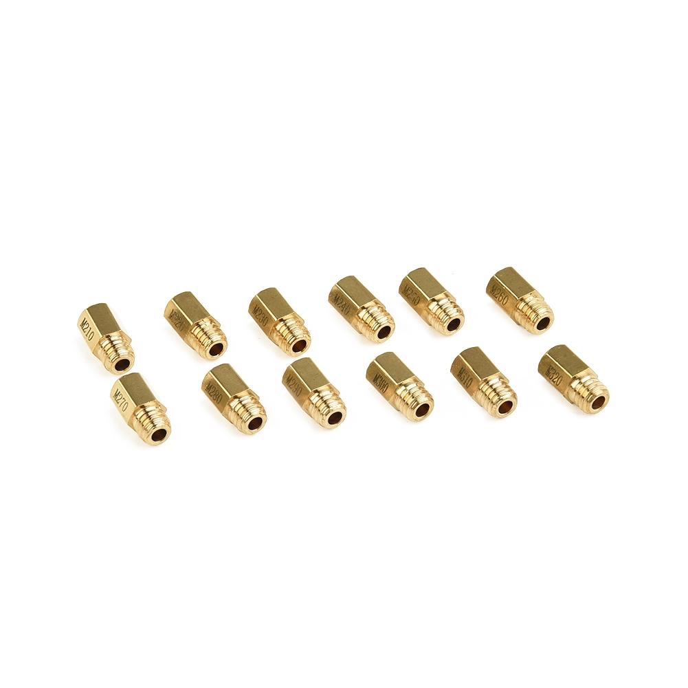 Useful Carburetor Main Jets 12Pcs #210- #320 For Round Silde High Quality