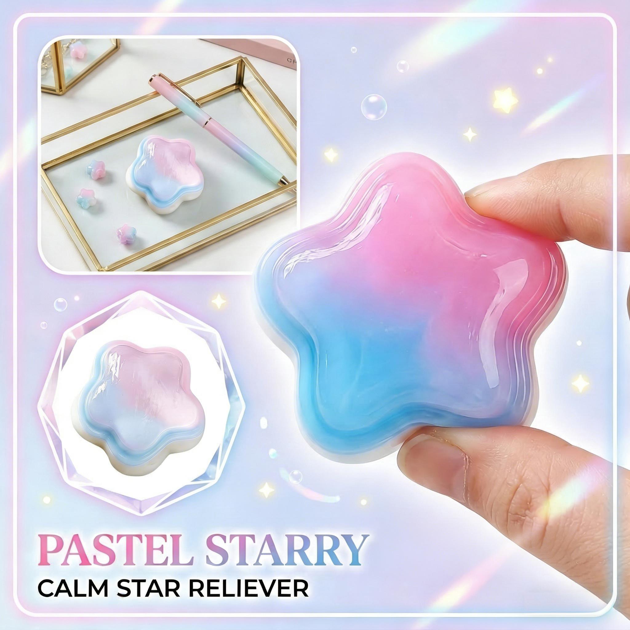 Decompression-relieving, Rebounding, And Stress-relieving Simulated Gradient Five-pointed Star Student Stress-relief Toy one size