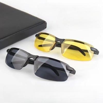 Yellow Night Vision Driving Sun Glasses with UV400 Protection Trendy Anti-glare Sunglasses Suitable Fishing Cycling