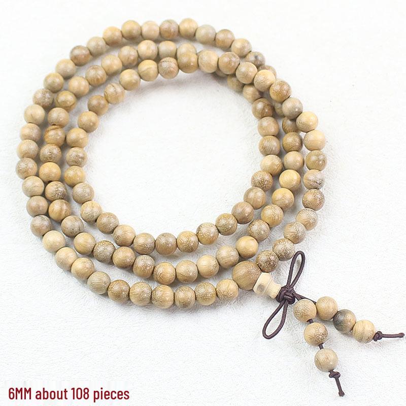 Wooden Sandalwood Buddhist Bead Bracelets - 108 Beads, Unisex Jewelry for Couples