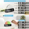 Digital Vekkerklokke RGB LED Digitale Klokker Fargerike Klokker Med Atmosfære Nattlys for Hjemmekontor Beste Gaver