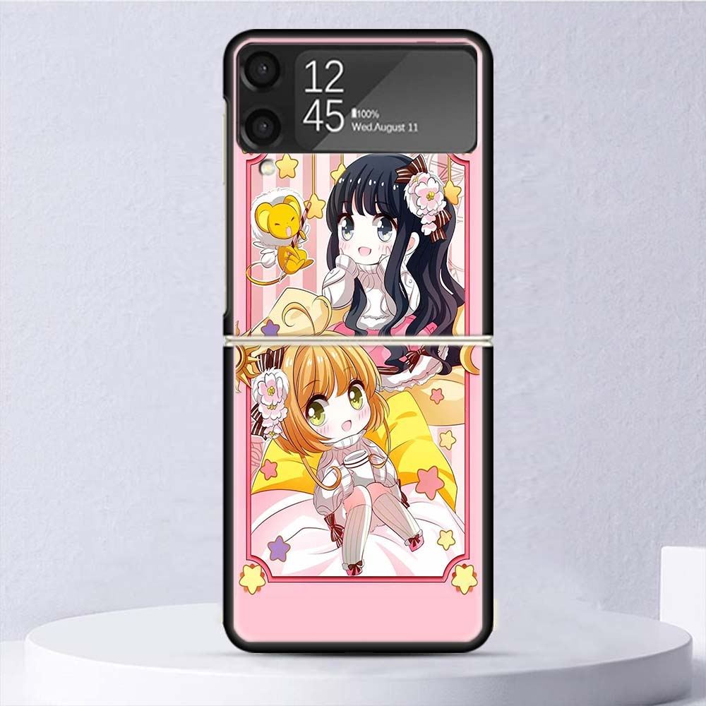 

CardCaptor Sakura Anime Shockproof Case For Samsung Galaxy Z Flip 7 6 5 4 3 5G Phone Cover Z Flip3 Flip4 Flip5 Flip6 Flip7 Shell Samsung Z Flip 6
