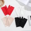 Fashion Sunscreen Dance Fingerless Mittens Lace Gloves Driving Gloves Short Gloves