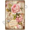 Lavender Metal Sign Plaque Vintage Flowers Tin Sign Wall Decoration For Room Art Garden Kitchen Home Living Room Iron Painting
