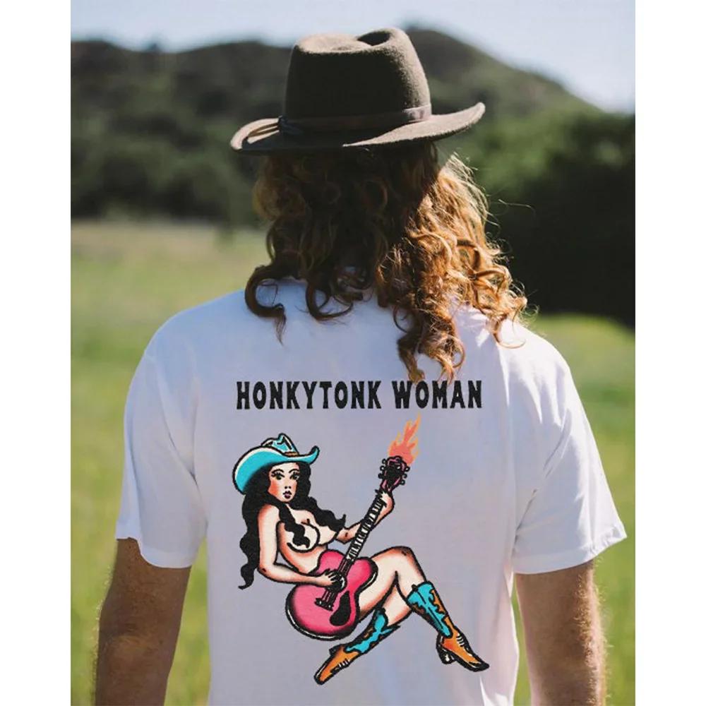 Men Cotton T-Shirt Short Sleeve Denim Graphic Apparel Harajuku Streetwear ONeck Tshirts Oversized Summer Men Tee Cowboy Clothing