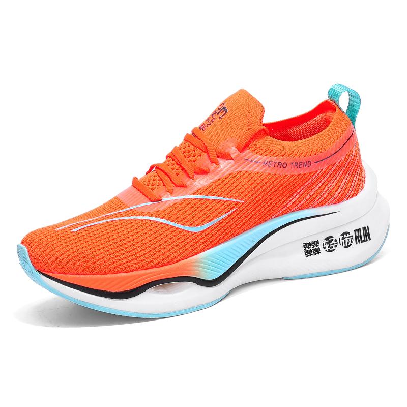 Flying electric 3 men's shoes ultralight running shoes Men's flying mesh sneakers Men's lace-up breathable student running shoes