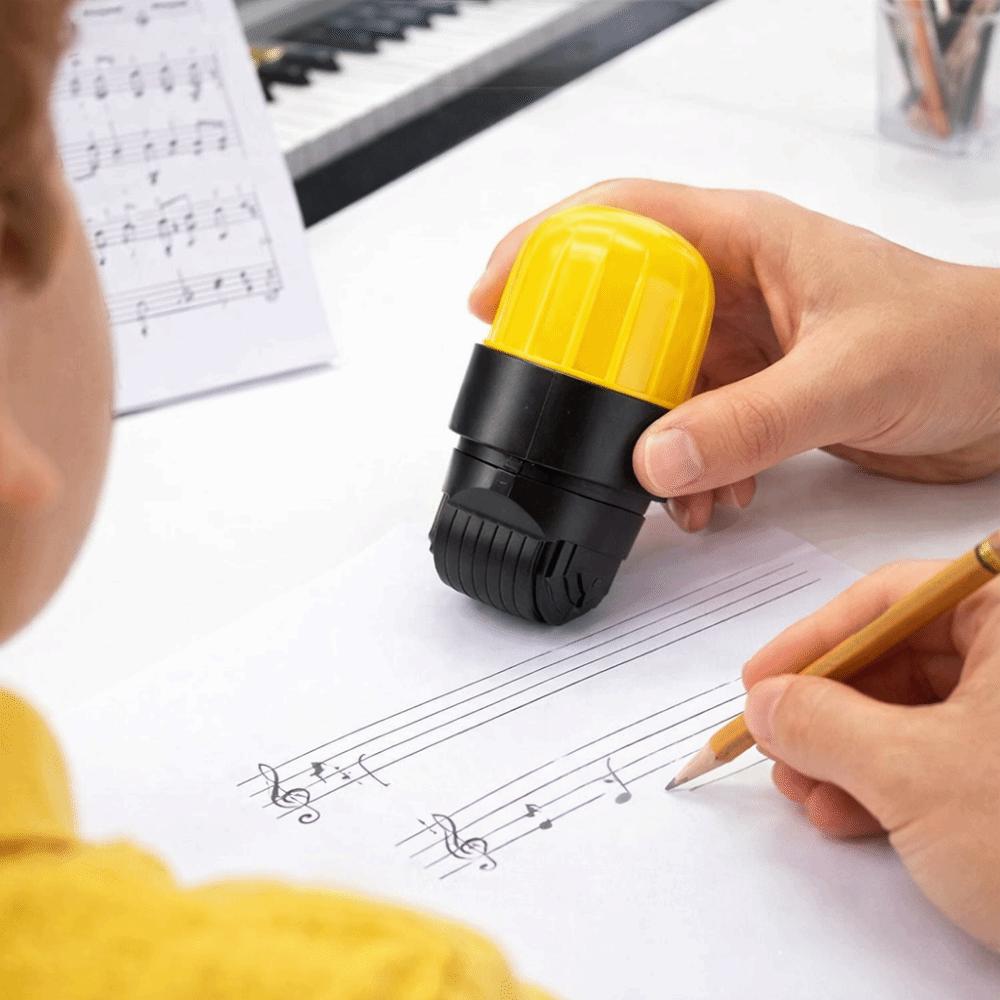 Rolling Stamps Music Notation Stamp 6-Line Staff Staff Roller  Piano Teaching