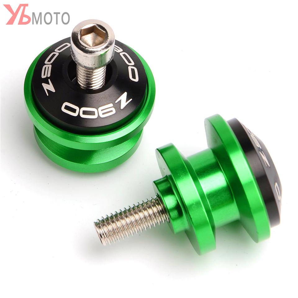 Motorcycle Accessories For Kawasaki Z900 Z 900 2017-    Frame Stand Screws Slider Swingarm Spools