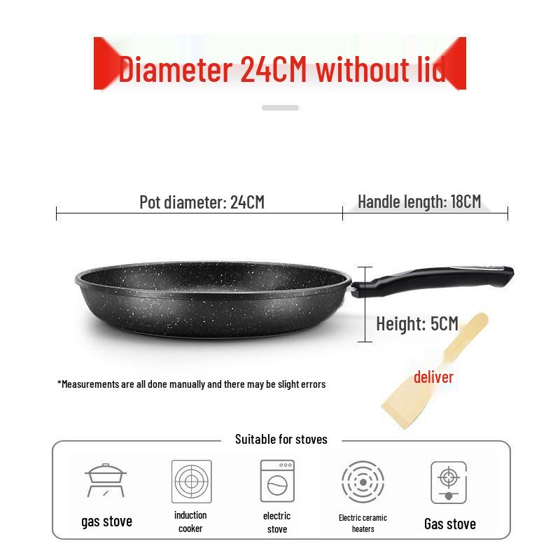 Popular Non-Stick Medical Stone Pancake Pan: Universal Frying Pan for Light Oil and Smoke