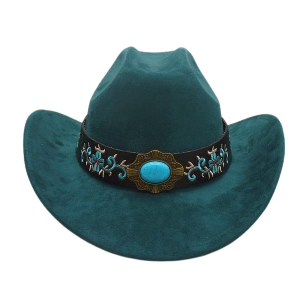 Foreign Trade  Tourism Top Hat Niche Western Cowboy Hat Niche Ethnic Style Skull Stage Dance Performance Hat