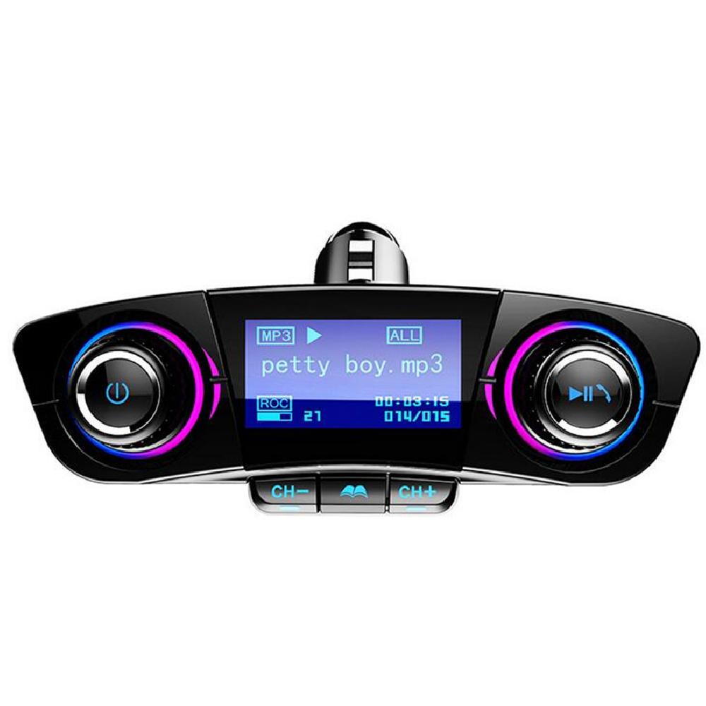 12V Bluetooth Freisprech-Autokit FM-Sender Radio MP3-Player USB-Ladegerät Aux