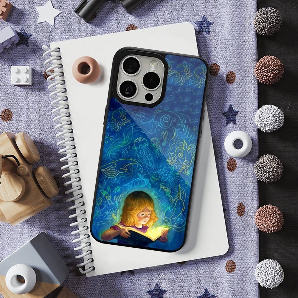 Read Art Illustration Books Phone Case  For iPhone 16,15,14,13,12,11,Pro,Max,Plus,Mini,Magsafe,Magnetic Wireless Charging Case
